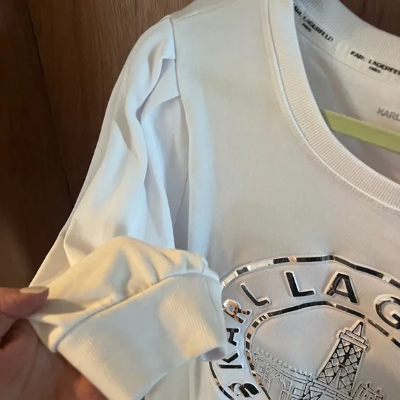 Karl Lagerfeld sweatshirt with raised metallic detail - Picture 3 of 7